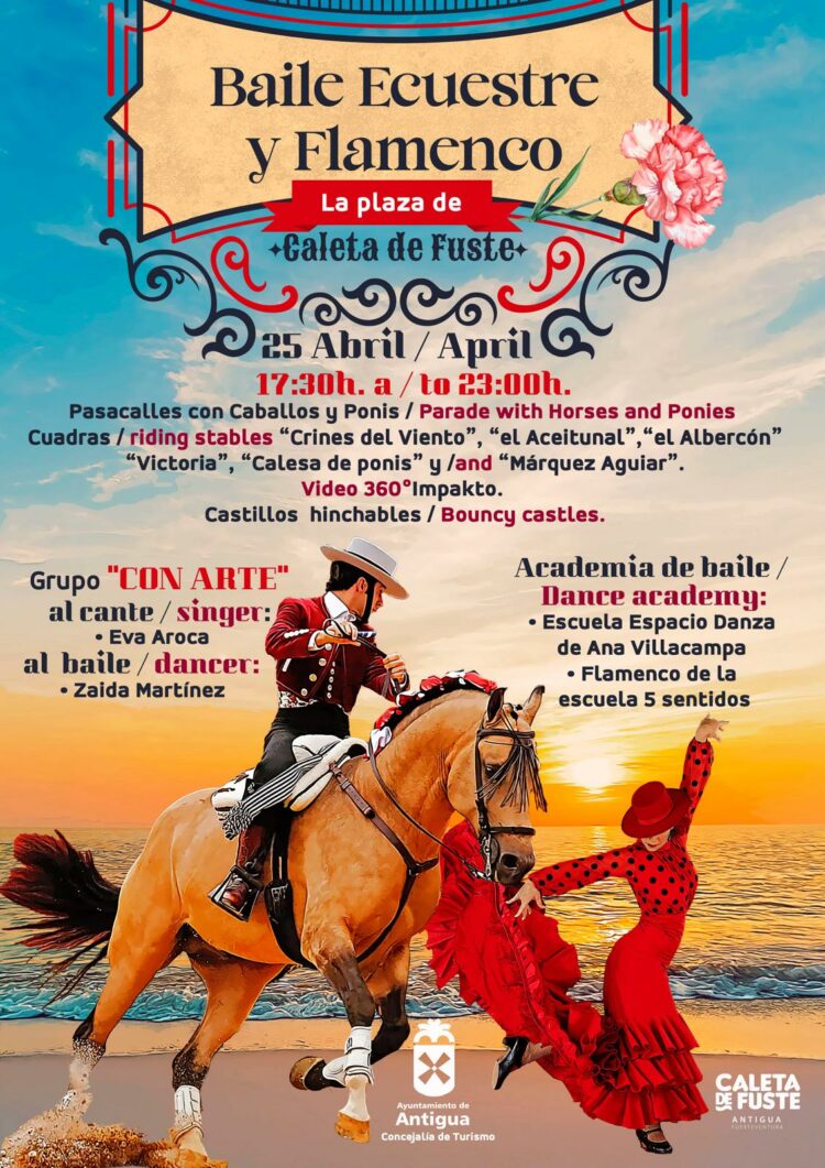 Espectáculo de Baile Ecuestre y Flamenco este viernes en Caleta de Fuste