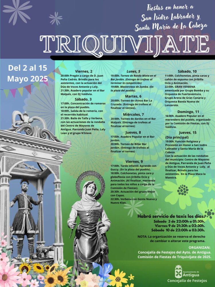 El músico y parrandero Juan Peña pregonero de las Fiestas de Triquivijate