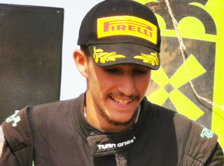 A toda velocidad con el copiloto Jonathan Hernández en el Rally Islas Canarias