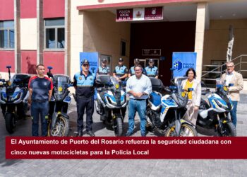Die Stadtverwaltung von Puerto del Rosario verstärkt die öffentliche Sicherheit mit fünf neuen Motorrädern für die örtliche Polizei.