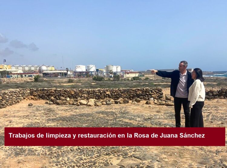 El Ayuntamiento de Puerto del Rosario inicia los trabajos de limpieza y restauración en la Rosa de Juana Sánchez para recuperar el patrimonio agrícola y etnográfico del municipio