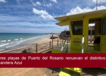 Three beaches of Puerto del Rosario renew the Blue Flag distinction