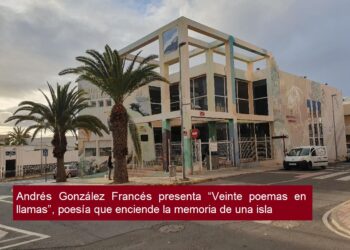 Andrés González Francés presents his new book “Veinte poemas en llamas”, poetry that ignites the memory of an island.