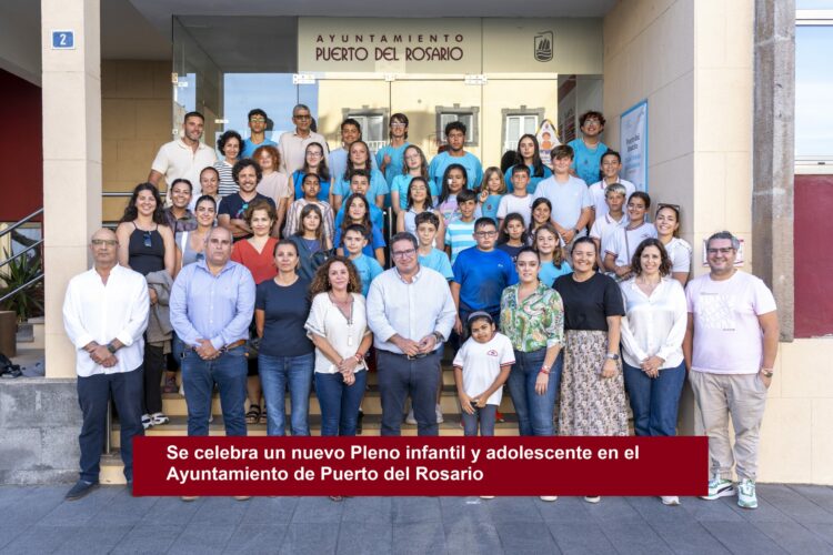Se celebra un nuevo Pleno infantil y adolescente en el Ayuntamiento de Puerto del Rosario