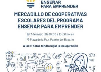 Der Plaza de la Paz ist der Veranstaltungsort für den Markt der Schulkooperativen in Puerto del Rosario.