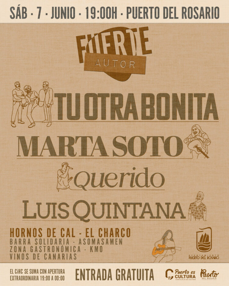 FuerteAutor 2025: musica d’autore, gastronomia a KM-0 e solidarietà nelle fornaci di calce di El Charco, a Puerto del Rosario.