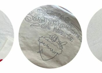 Tuineje veranstaltet einen kreativen Workshop für Fahnen und Taschen zu Ehren des Heiligsten Herzens Mariens.