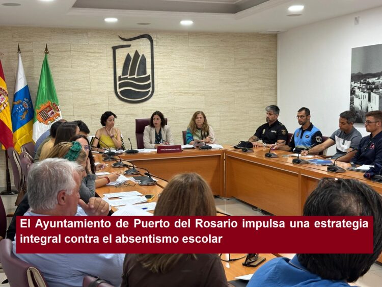 Der Stadtrat von Puerto del Rosario fördert eine umfassende Strategie gegen Schulabsentismus