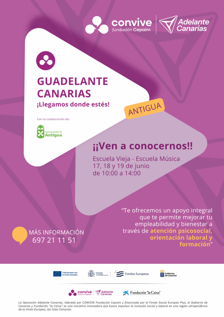 Guadelante Canarias Guagua arrives in Antigua