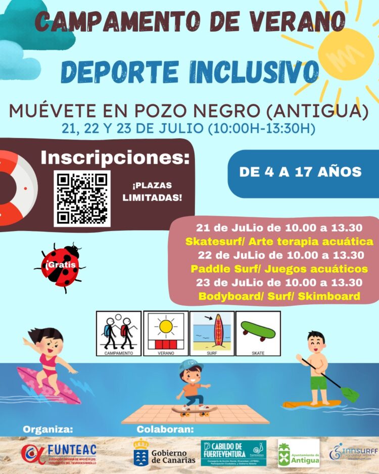 Verano Inclusivo en Pozo Negro con la Fundación Canaria de Apoyo a los Trastornos del Neurodesarrollo