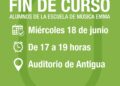 Local artists of the Escuela Municipal de Música EMMA this Wednesday in concert at the Auditorium of Antigua.