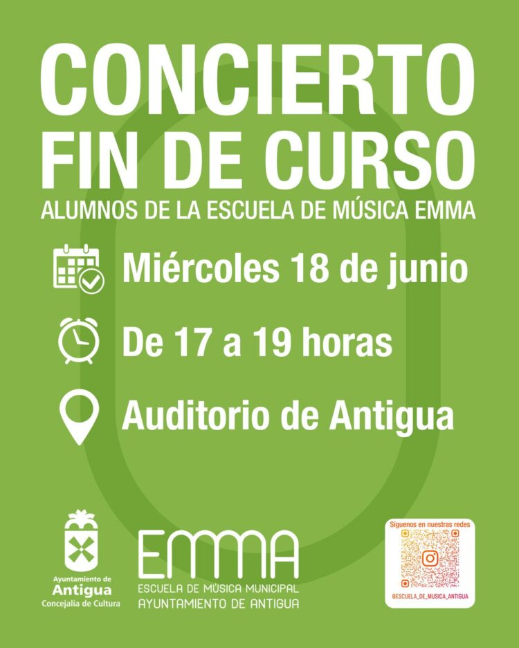 La Escuela de Música EMMA en concierto en el Auditorio de Antigua