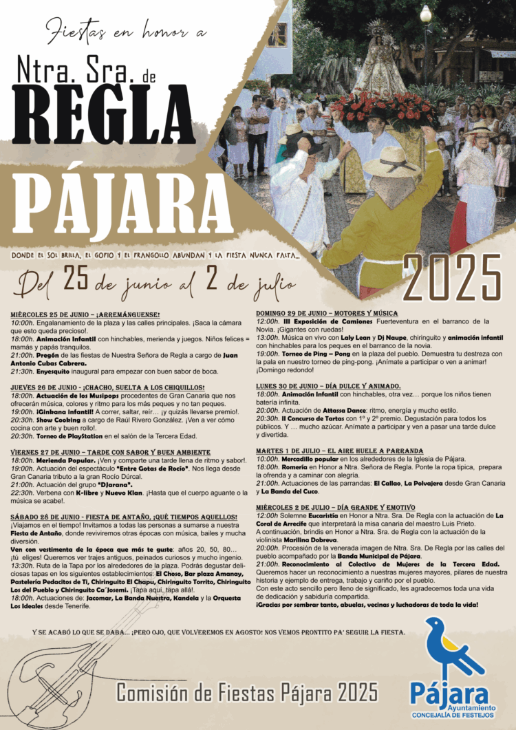 Pájara celebra las fiestas en honor a Nuestra Señora de Regla