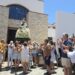 Women carry Our Lady of Mount Carmel in Las Salinas in Procession
