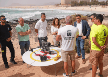 La Oliva wird ein Pilotprojekt für einen Drohnendienst zur Seenotrettung an den Küsten der Gemeinde durchführen.