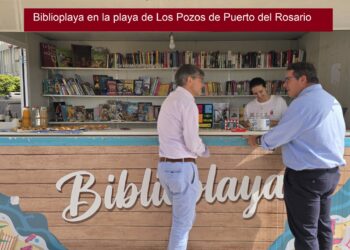 Biblioplaya beach at Los Pozos beach in Puerto del Rosario