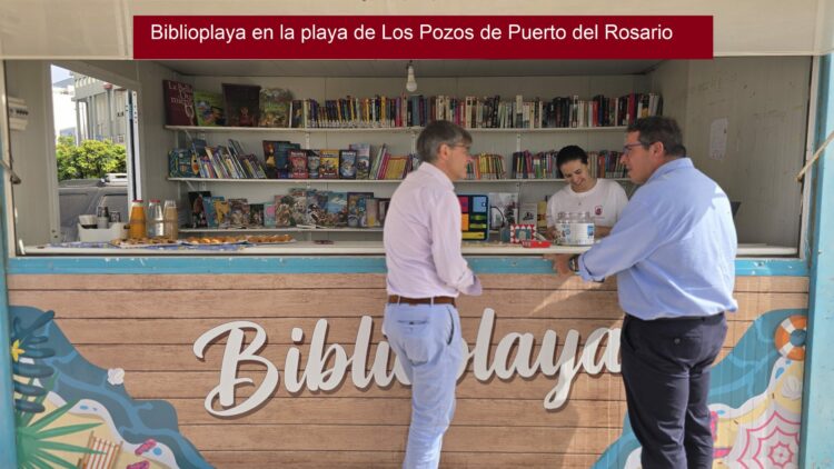 Biblioplaya en la playa de Los Pozos de Puerto del Rosario