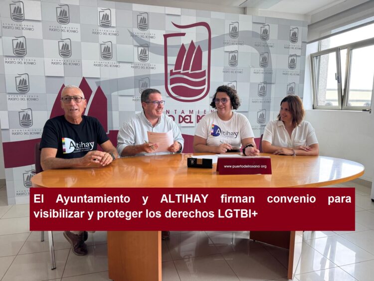 El Ayuntamiento y ALTIHAY firman convenio para visibilizar y proteger los derechos LGTBI+