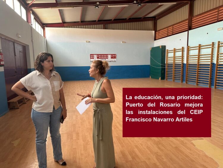 Education, a priority: Puerto del Rosario improves the facilities of CEIP Francisco Navarro Artiles