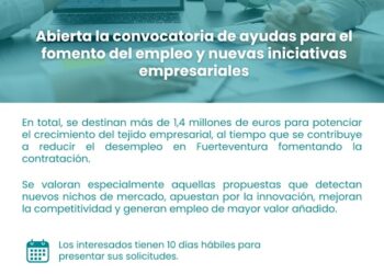 ﻿El Cabildo abre la convocatoria para solicitar las ayudas al fomento de la contratación y puesta en marcha de iniciativas empresariales