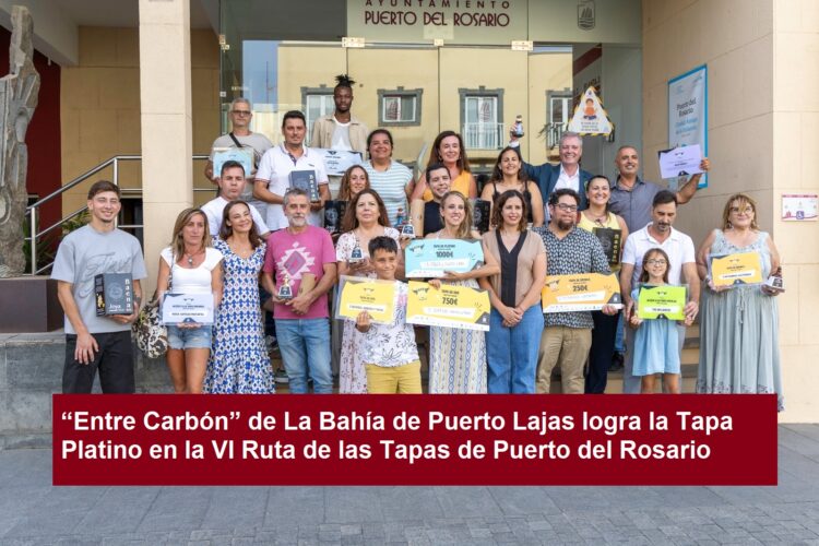 “Entre Carbón” de La Bahía de Puerto Lajas logra la Tapa Platino en la VI Ruta de las Tapas de Puerto del Rosario