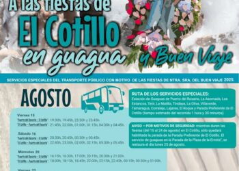 Servicio especial de transporte público durante las fiestas de El Cotillo 2025