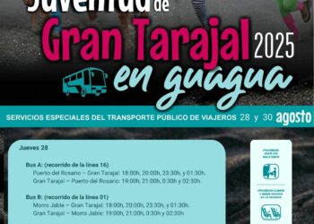 Servicio especial de transporte público durante la Semana de la Juventud de Gran Tarajal 2025