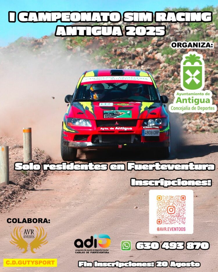 Antigua organiza el I Campeonato SIM Racing en Fuerteventura