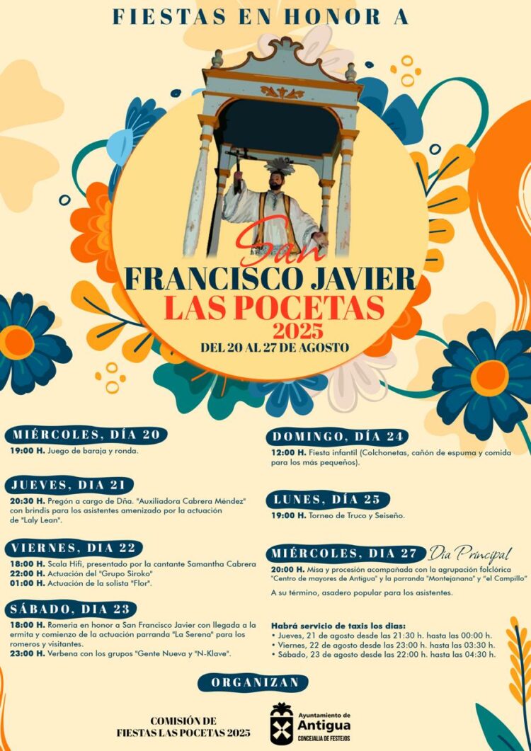 Las Pocetas celebra sus Fiestas en Honor a San Francisco Javier