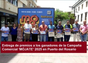 Entrega de premios a los ganadores de la Campaña Comercial ‘MÓJATE’ 2025 en Puerto del Rosario