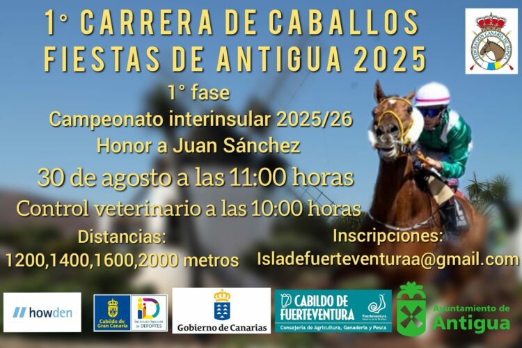 I Carrera de Caballos Fiestas de Antigua en Fuerteventura