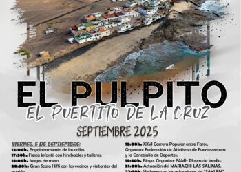El Puertito de La Cruz celebra las fiestas de El Pulpito del 5 al 7 de septiembre  