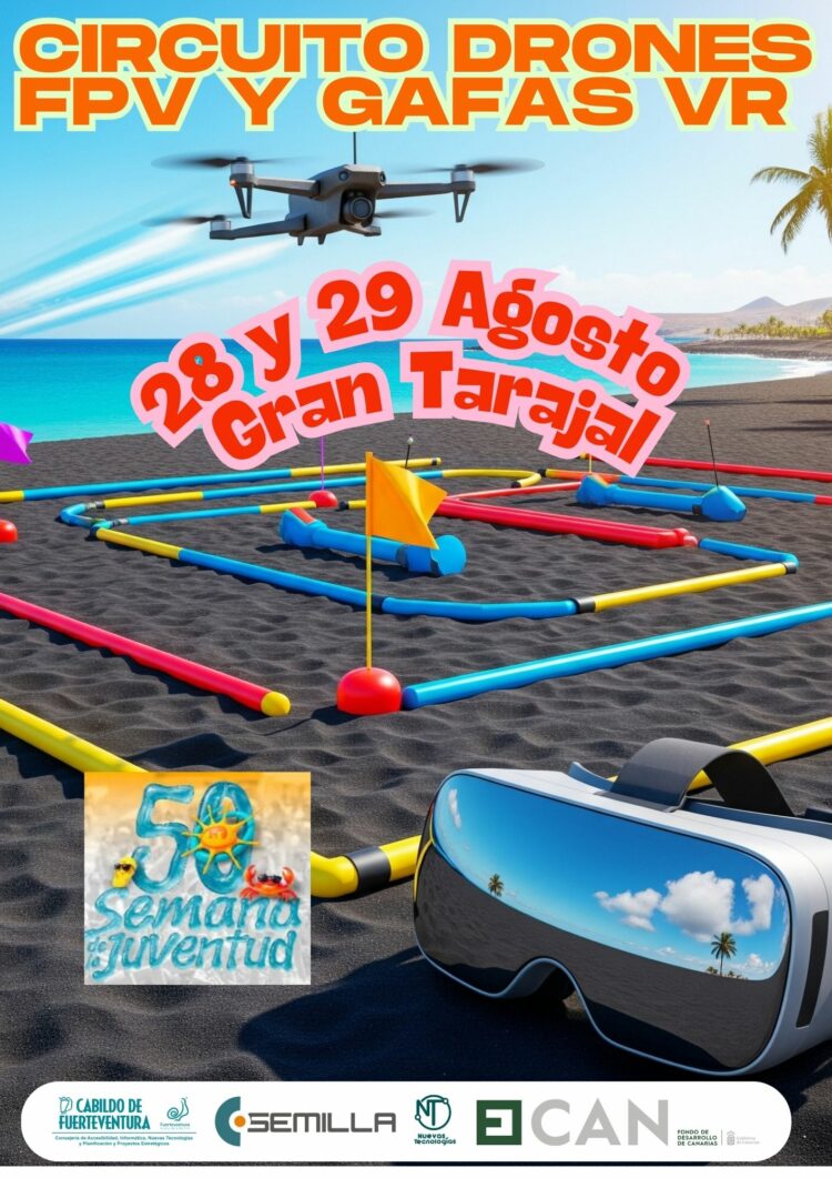 Tras el éxito en la XXXI Semana Cultural de la Playa de la Cebada, el Cabildo de Fuerteventura lleva la tecnología más avanzada llega a la 50 Semana de la Juventud de Gran Tarajal
