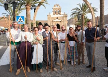 ﻿Juego del Palo, Bola Canaria y, por primera vez, Lucha Canaria femenina en las Fiestas en Honor a Nuestra Señora de La Peña