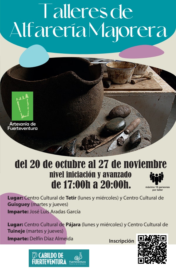 El Cabildo impulsa la alfarería majorera a través de talleres formativos de EnRedArte