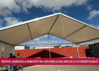 Puerto del Rosario dota al municipio de una carpa modular para impulsar las actividades vecinales