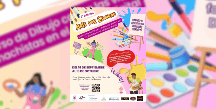 Puerto del Rosario lanza la II edición del concurso de dibujo “Arte por la Equidad: violencias machistas en el entorno digital”