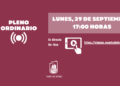 Pleno ordinario del mes de septiembre