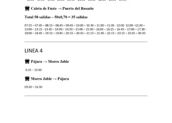 Garantizados los servicios mínimos de guagua durante la huelga de conductores de los días 15 y 16 de septiembre