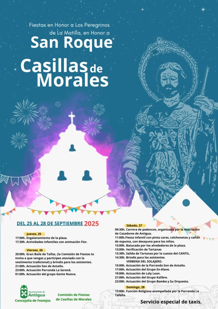 Comienzan las Fiestas de Casillas de Morales en Honor a San Roque