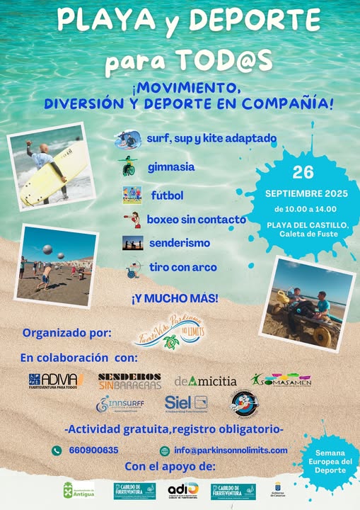 Playa y Deporte para todos y todas en la Playa de El Castillo