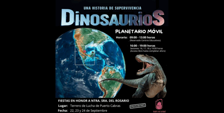 El planetario móvil de los dinosaurios llega a Puerto del Rosario con la más avanzada tecnología