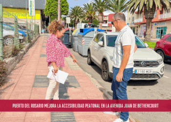 Puerto del Rosario mejora la accesibilidad peatonal en la Avenida Juan de Bethencourt