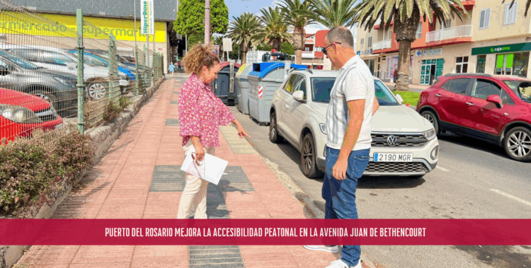 Puerto del Rosario mejora la accesibilidad peatonal en la Avenida Juan de Bethencourt