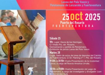 El Cabildo de Fuerteventura celebra unas jornadas de intercambio entre Pelotamano y Laxoa del País Vasco