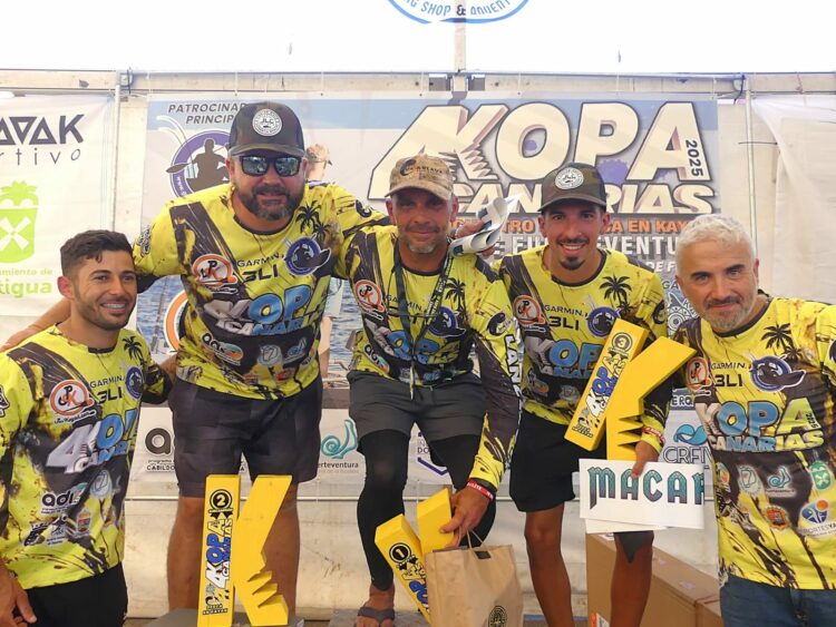 Éxito de organizacion, participación y entusiasmo en el Copa Canarias Kayak y el Encuentro de Kayak Fuerteventura