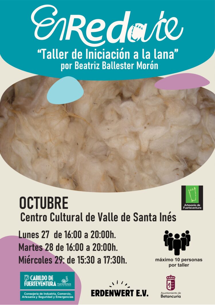 El Cabildo de Fuerteventura imparte un taller de iniciación a la transformación de la lana