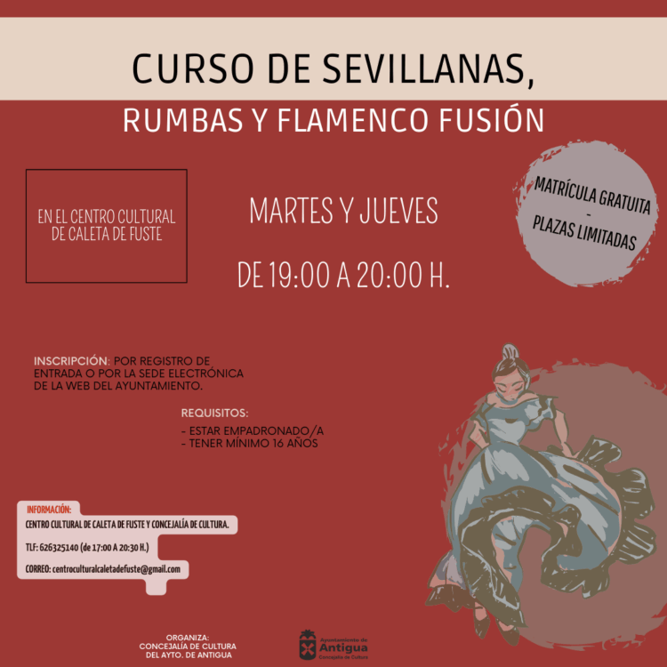 Curso de Sevillanas, Rumbas y Flamenco Fusión en Caleta de Fuste