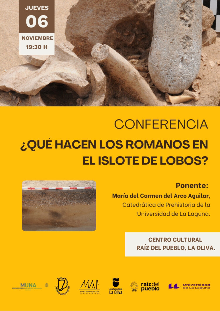 El Museo Arqueológico de Fuerteventura acerca la historia romana del Islote de Lobos a la ciudadanía a través de una conferencia