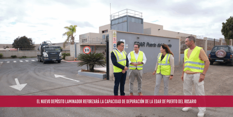 El nuevo depósito laminador reforzará la capacidad de depuración de la EDAR de Puerto del Rosario